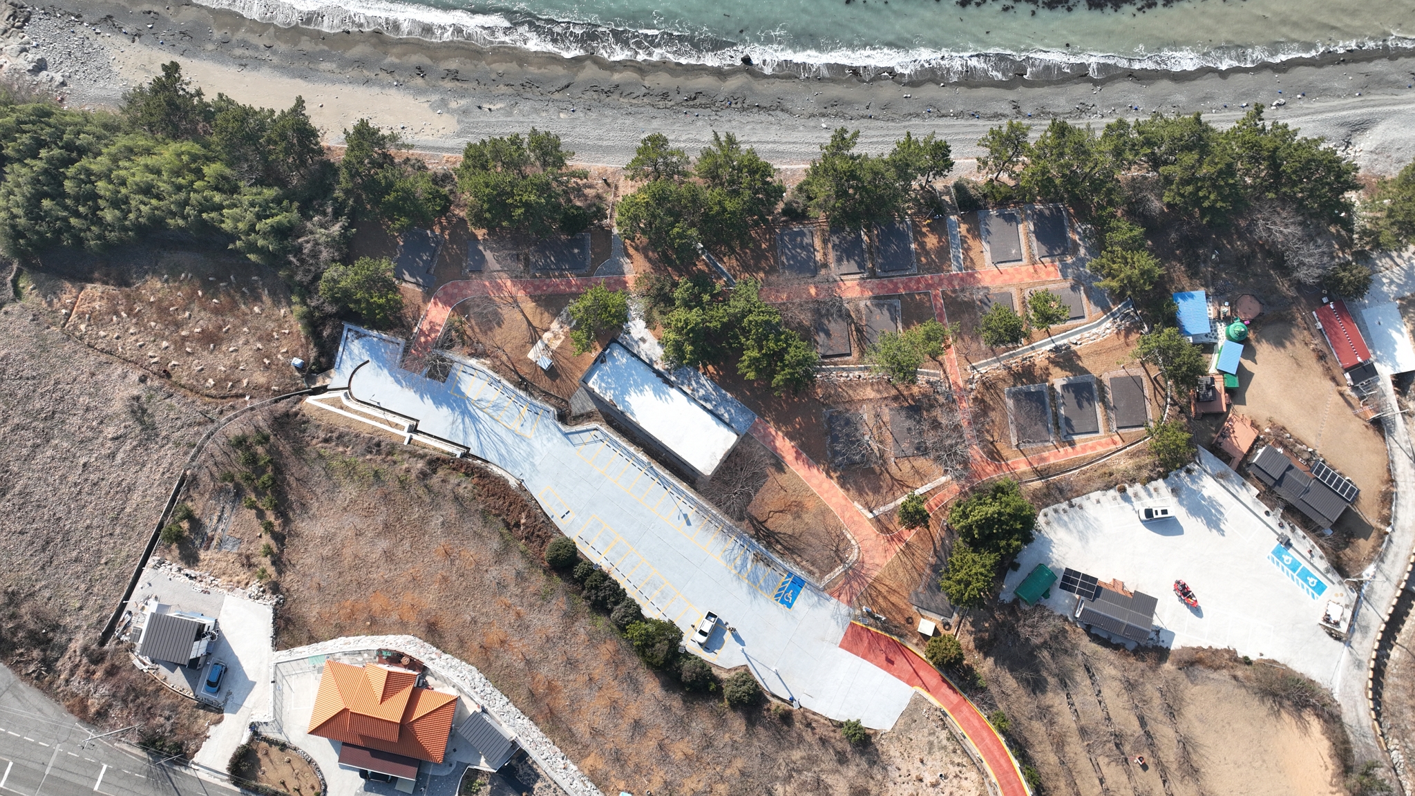 야영장 항공사진